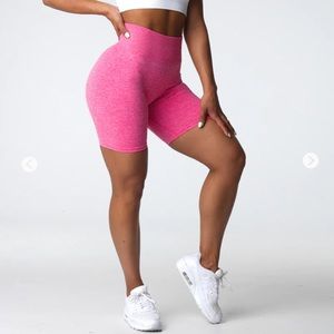NVGTN Hot Pink Scrunch Seamless Shorts